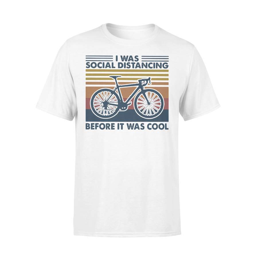 Bicycle I Was Social Distancing Before It Was Cool Vintage Retro T-shirt