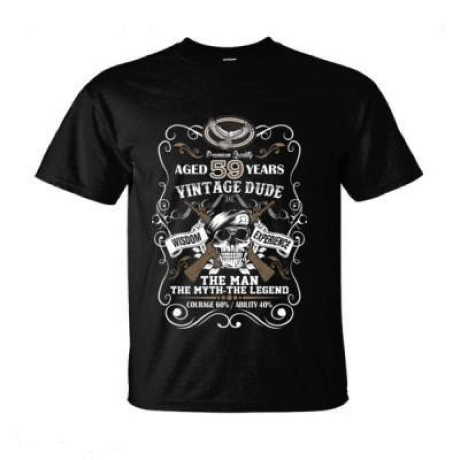 AGR Aged 59 Years Vintage Dude Wisdom Experience The Man The Myth The Legend Courage 60% Ability 40% – Ultra-Cotton T-Shirt