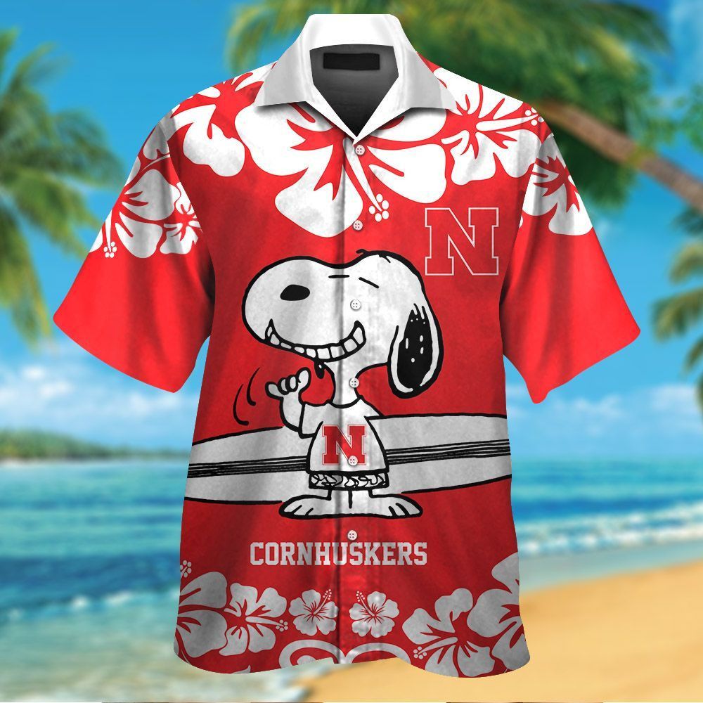 NCCA Nebraska Cornhuskers Snoopy Trendy Hawaiian Shirt Aloha Shirt