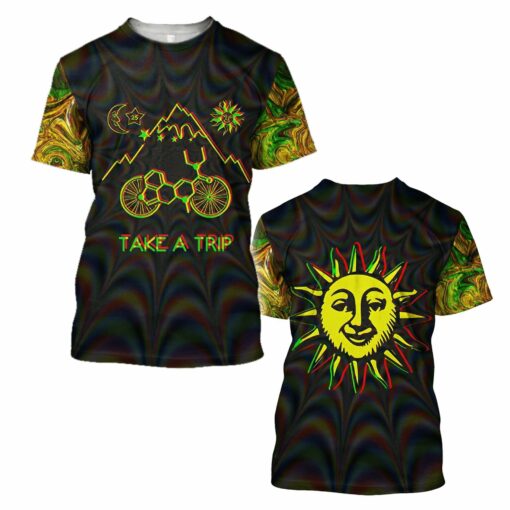 Love The Trips Hippie Take A Trip 3D All Over Printed Shirt For Hippie Lovers, Hippie Style 3D Shirts, Gift For Men And Women