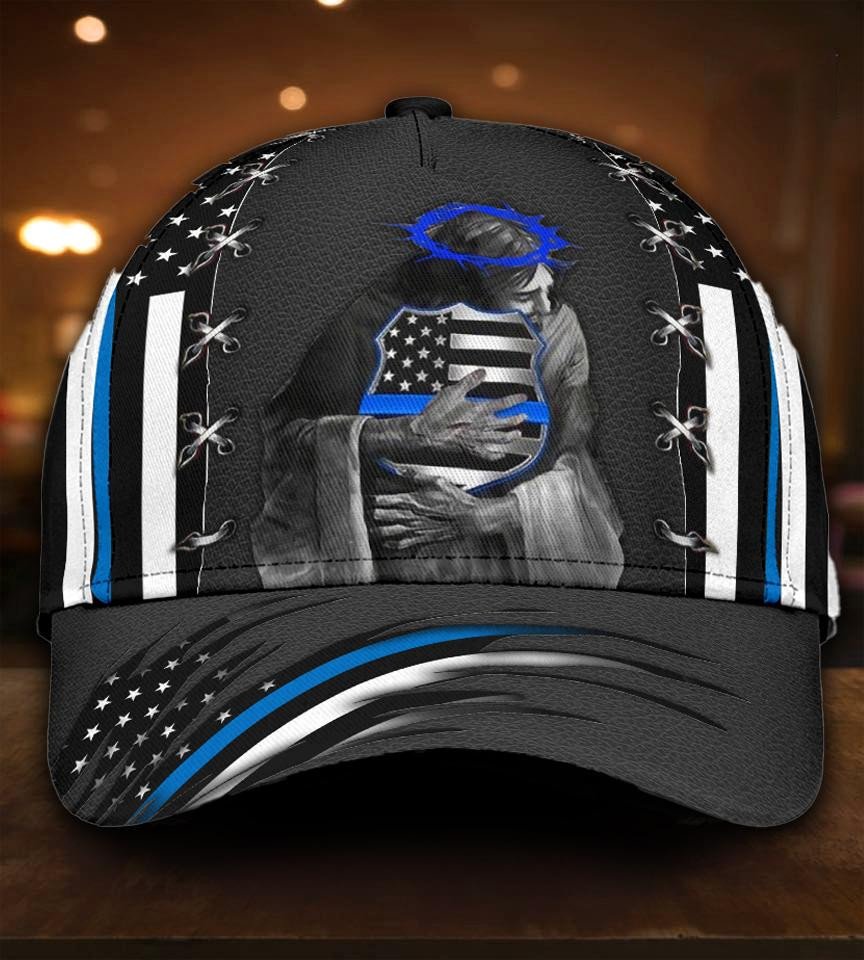 Back The Blue Jesus All Over Print Classic Cap