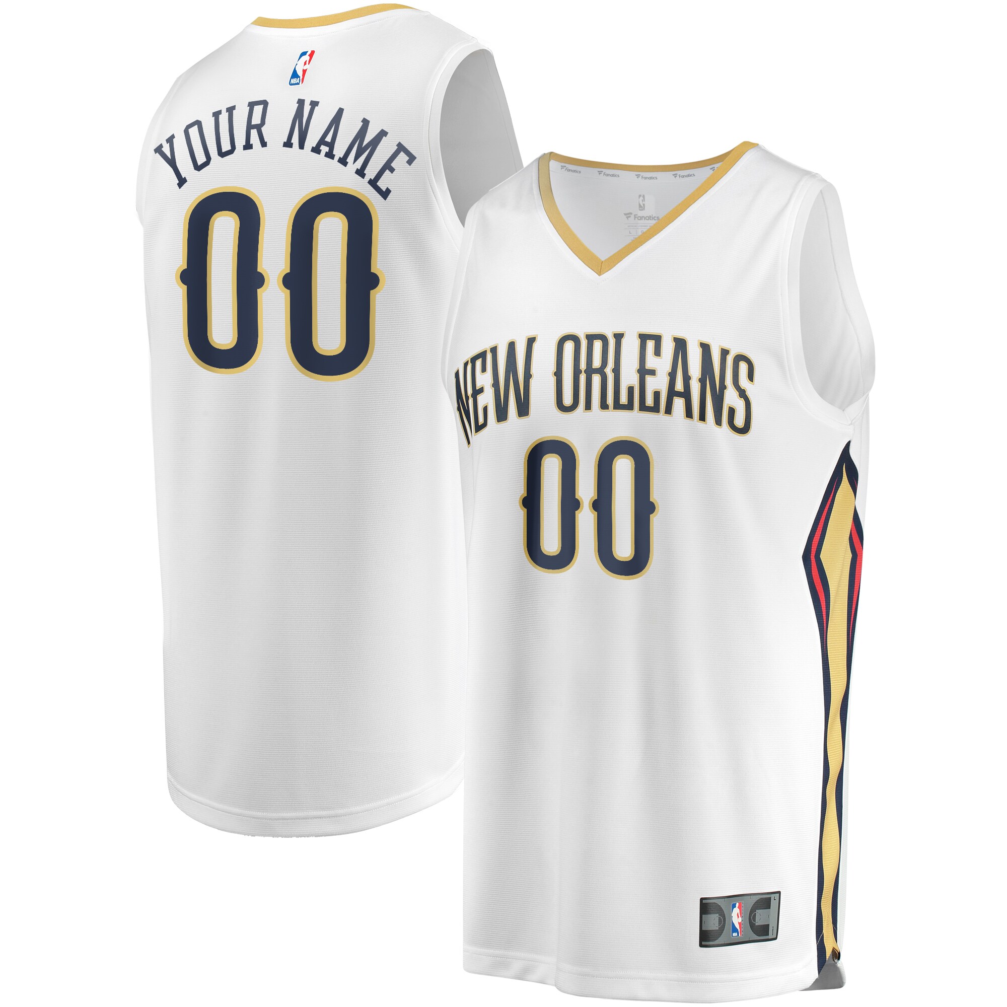 New Orleans Pelicans Unisex Custom Fast Break Jersey – Association Edition – White