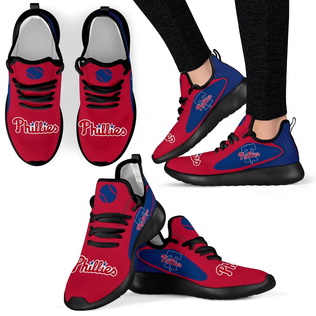 Colorful React Philadelphia Phillies Mesh Knit Sneakers