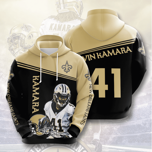 Sports Team Alvin Kamara New Orleans Saints No801 Hoodie 3D