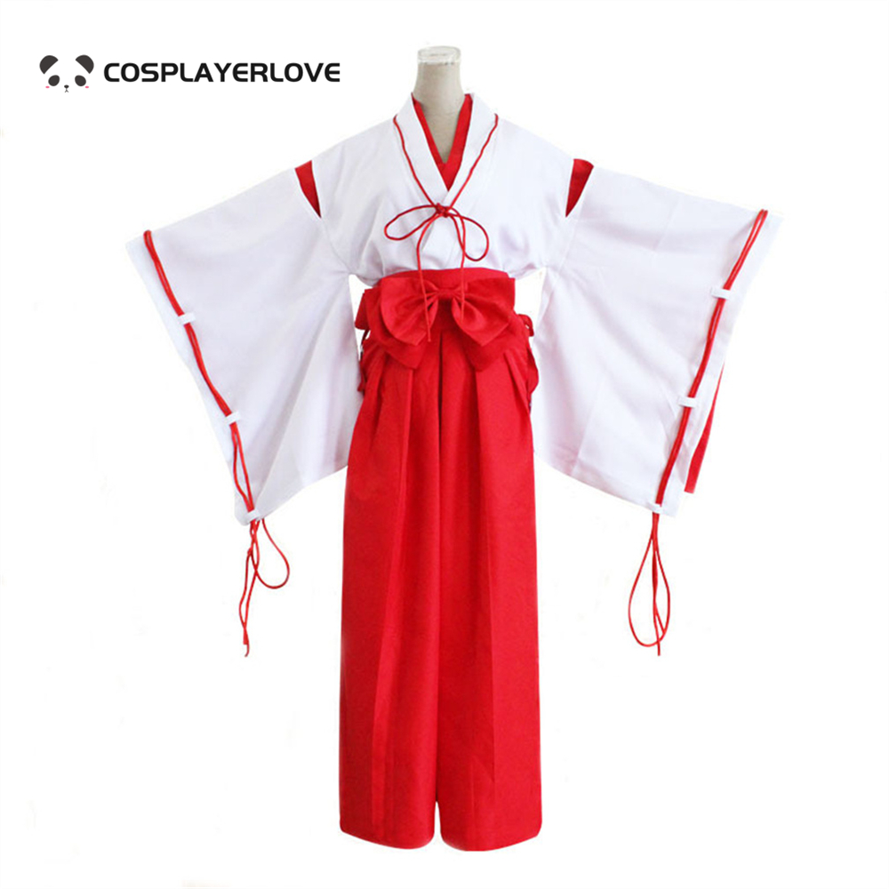 Spot goods Higurashi Kagome Kikyou Japanese kimono cosplay Halloween Cosplay Costume Halloween Outfit alx