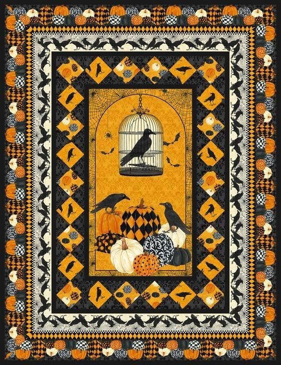 Halloween Raven Cla0710467Q Quilt Blanket