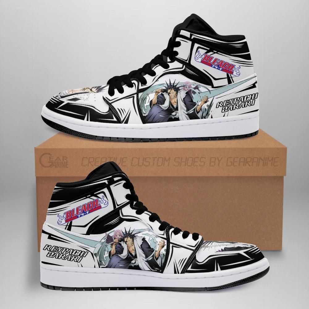 Kenpachi And Yachiru Bleach Anime Fan Gift Idea Mn05 Air Jordan Shoes Sport Sneakers