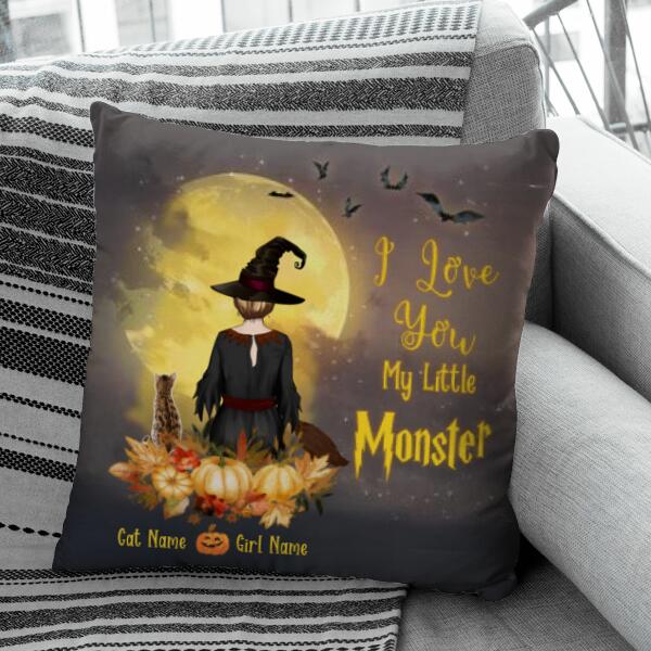 I Love You My Little Monster Personalized Pillow Pl-Tu01