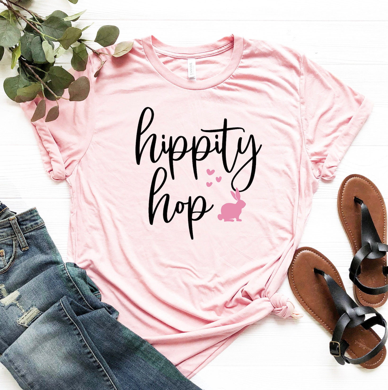 Bunny Shirt Cute Easter Shirt Bunny Shirts Happy Easter Shirt Easter Day Shirt Bunny Tee Cute Easter Tee Gift For Her Happy Easter T-Shirt