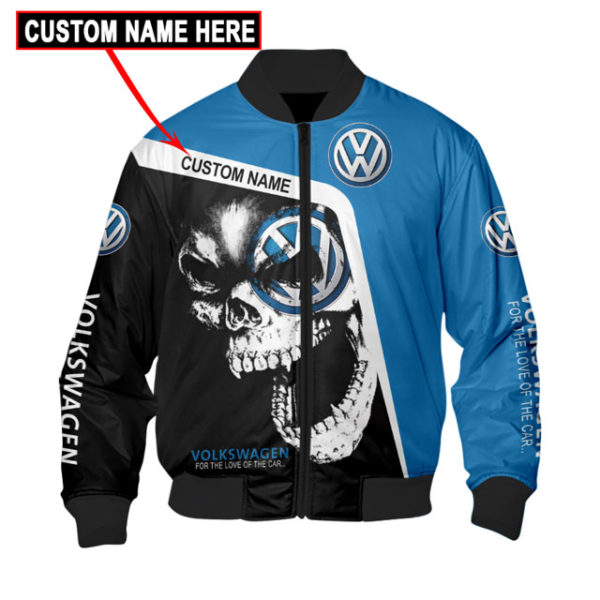 Custom Name Bomber Jacket Volkswagen, Volkswagen 3D Spring Autumn, Mens Casual Jacket Fc79