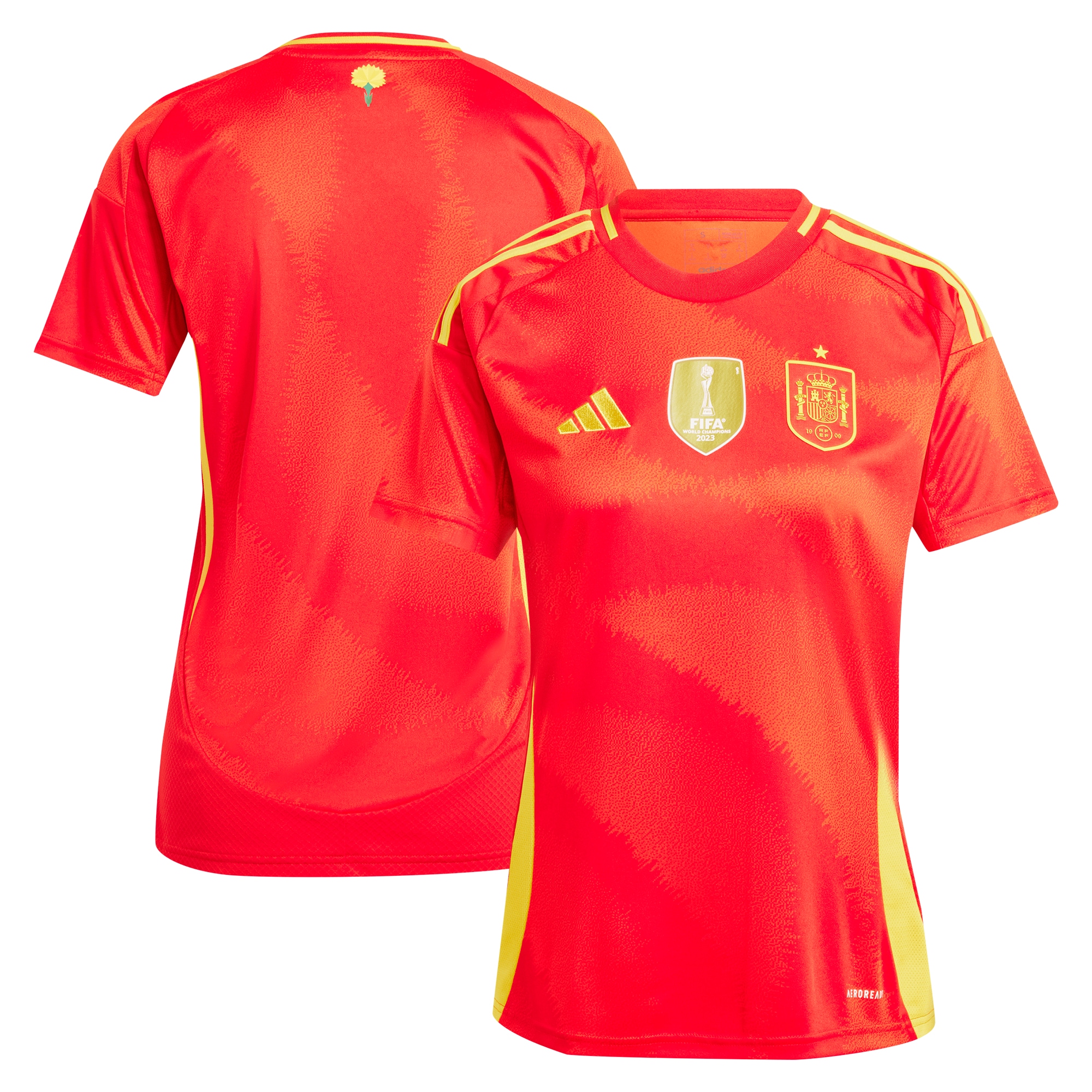 Spain National Team Women's 2024 Home Replica Jersey – Scarlet