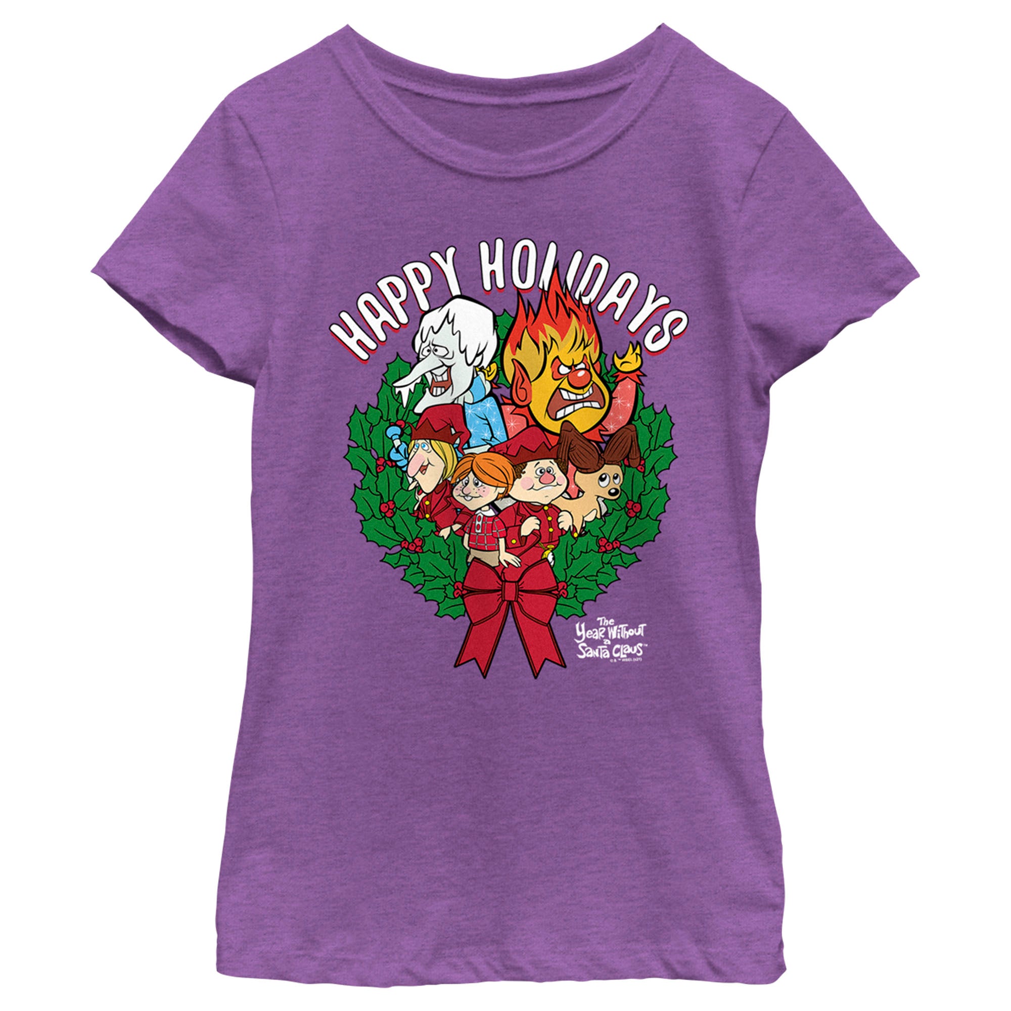 The Year Without A Santa Claus Girl’S Happy Holidays  T-Shirt