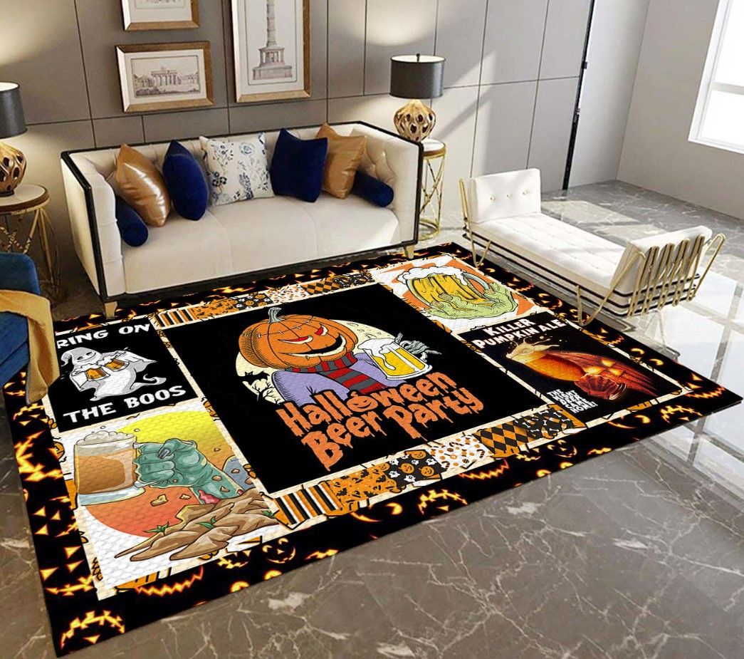 Beer Halloween Party D0909 Rectangle Rug