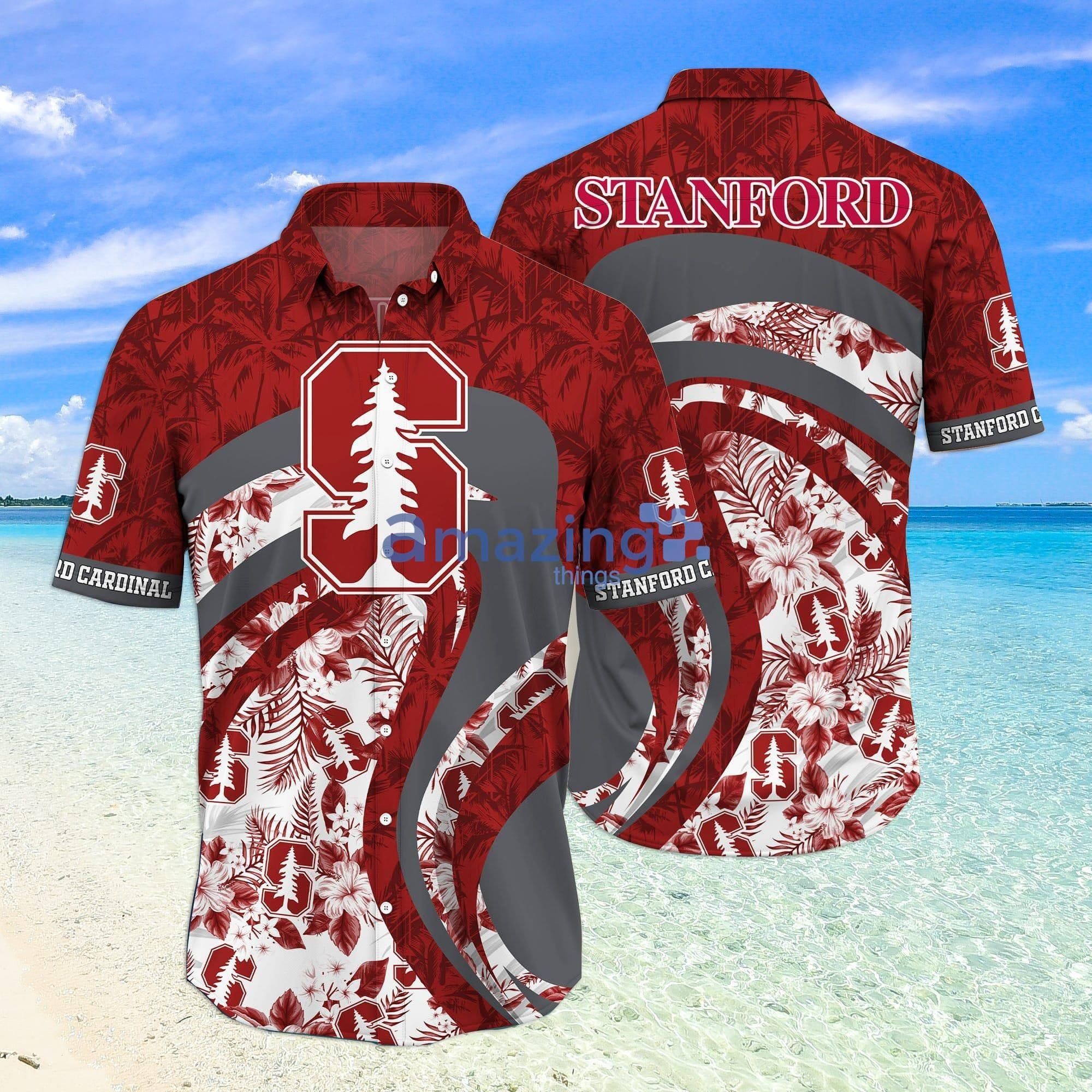 NCCA Stanford Cardinal Tropical Flower Hawaiian Shirt V1 Aloha Shirt