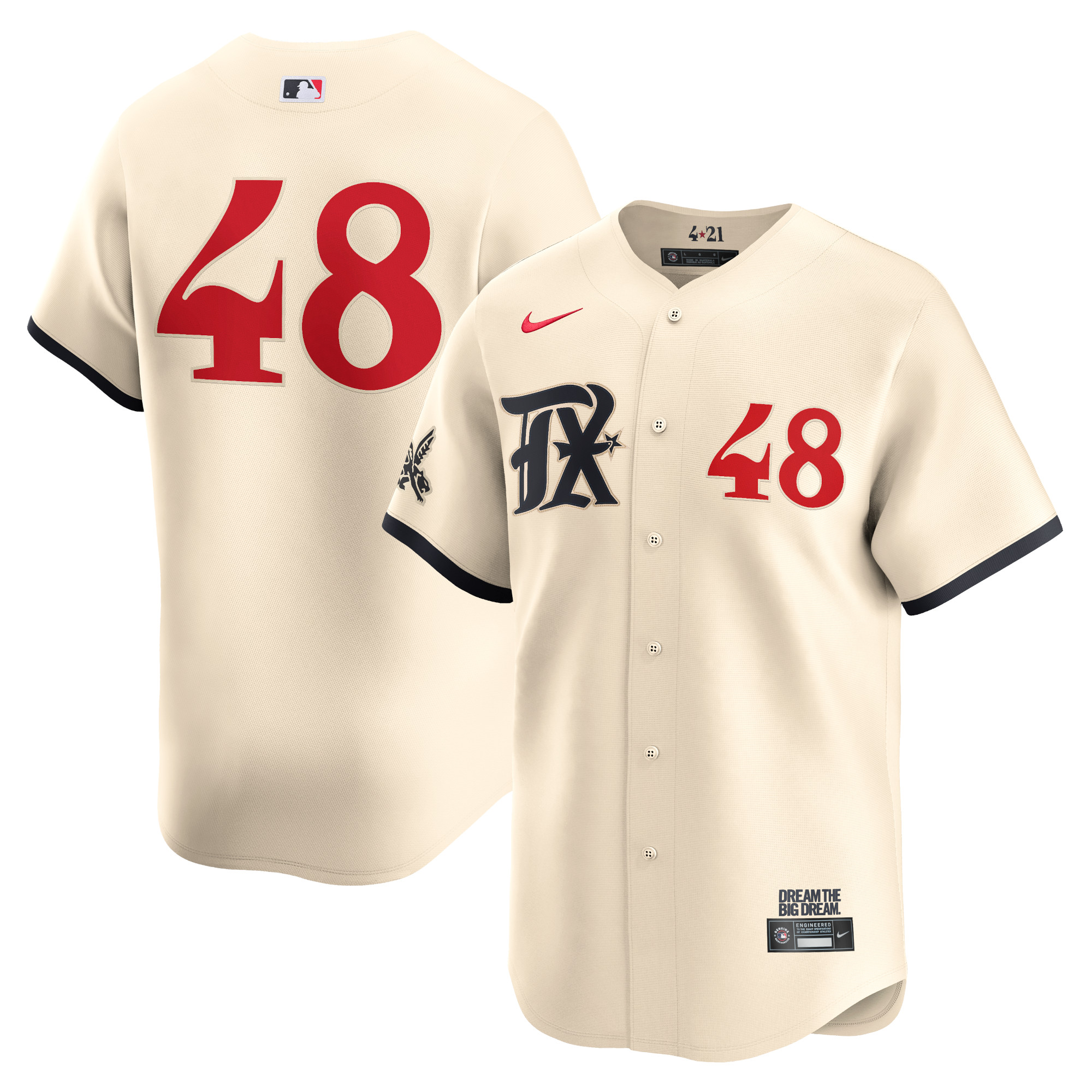 Jacob deGrom Texas Rangers City Connect Limited Player Jersey – Natural