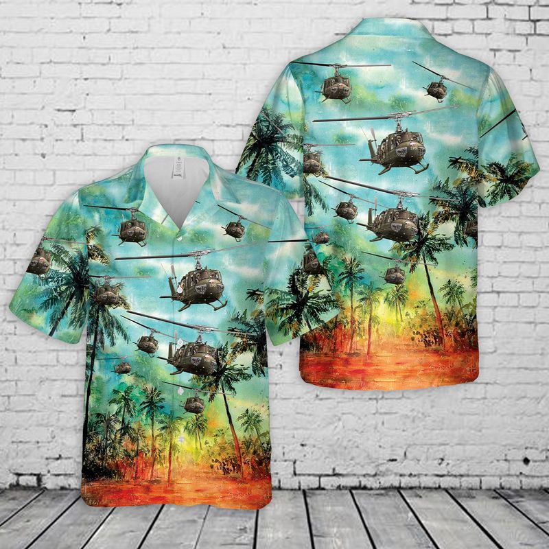 Us Army Bell Huey Hawaii Short Sleeve Hawaii Shirt For Men Ha85118