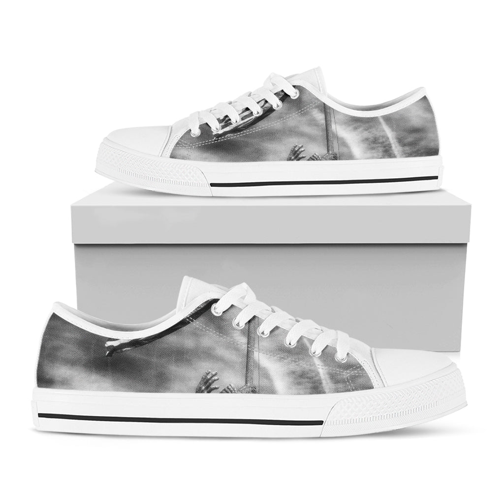 American War Memorial Print White Low Top Shoes