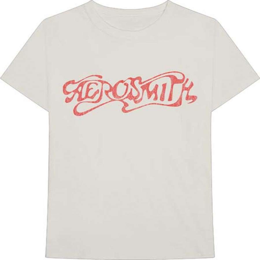 Aerosmith – Classic Logo –  White t-shirt