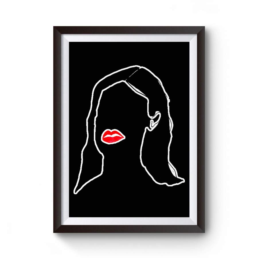 The Marlene Illustration Fetish Vintage Femme Fatale Poster