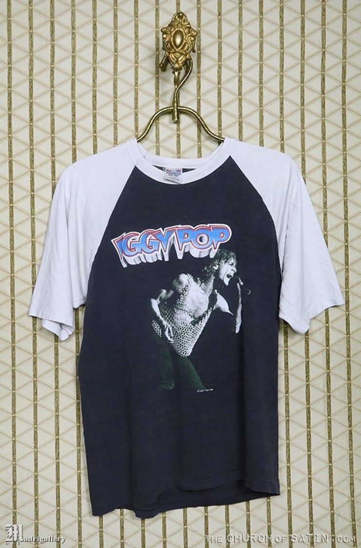 Iggy Pop 1988 Tour De Chemise Puissance Brute Rare Shirt