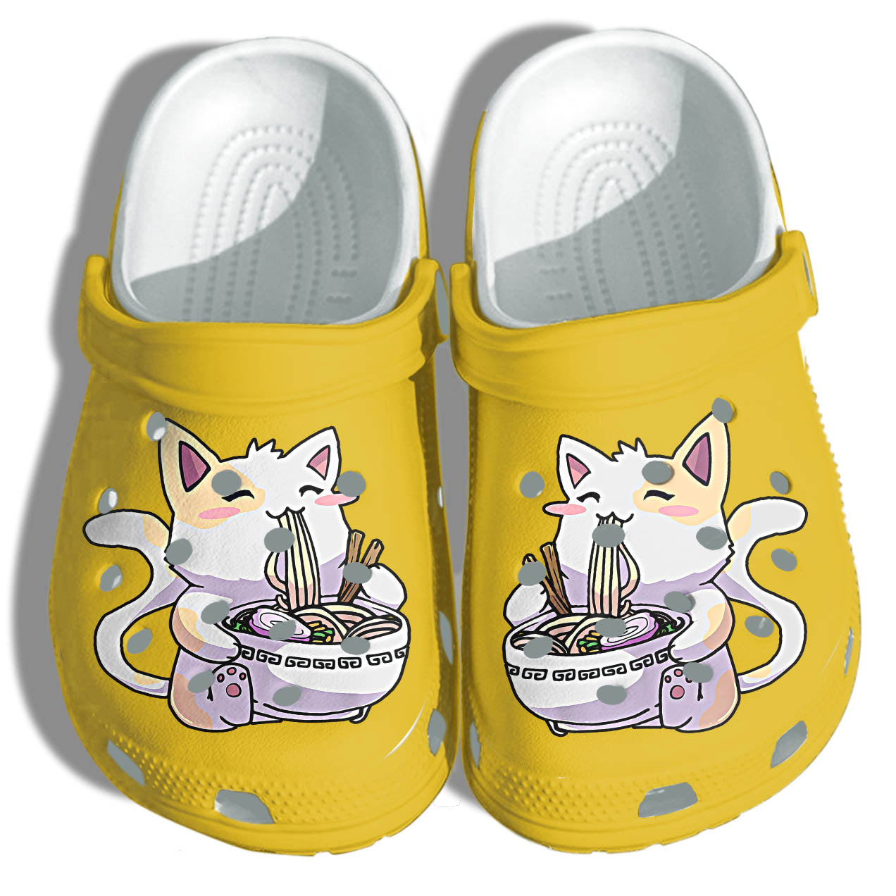 Anime Cat Cute Shoes Croc Funny – Manga Cat Noodle Japan Shoes Gifts For Girl Women