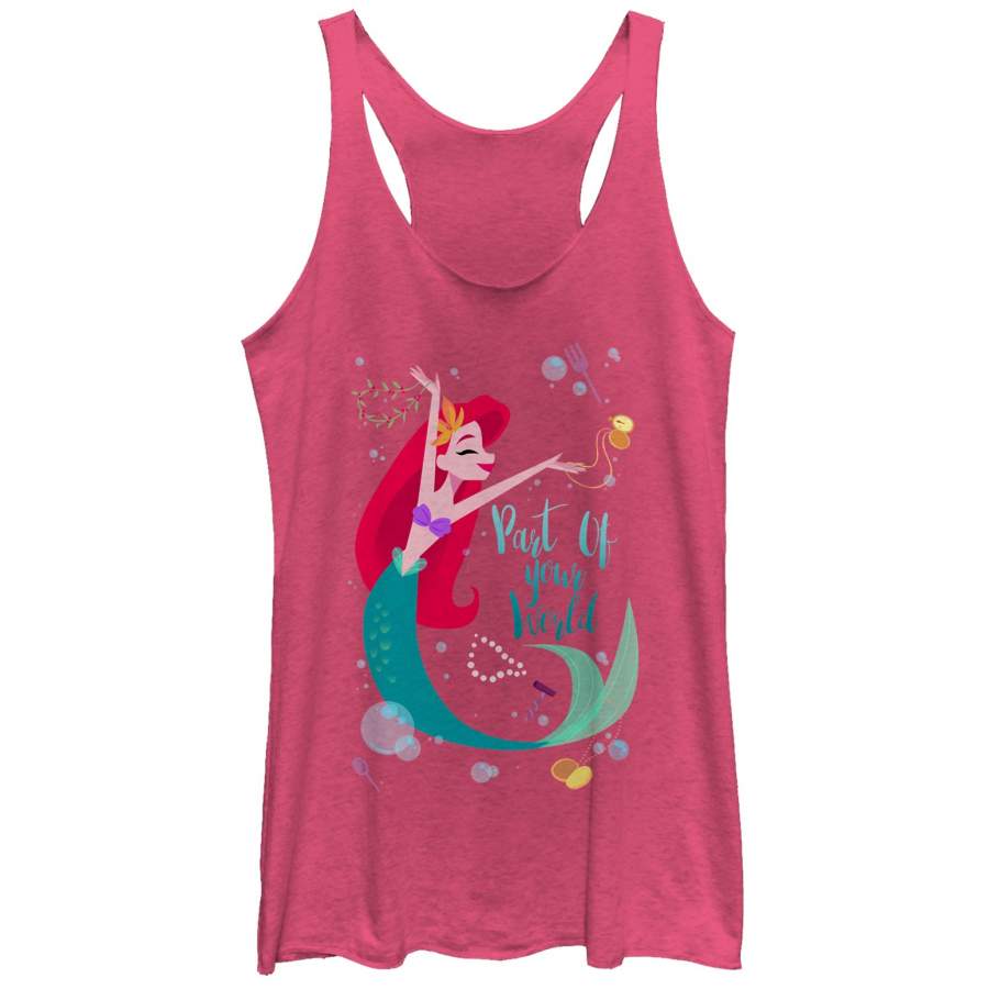 The Little Mermaid Women’s Ariel Part of Your World Dance  Racerback Tank