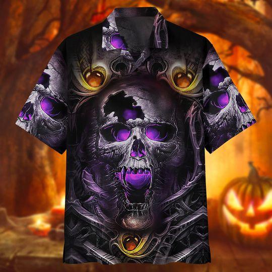 Premium Halloween Skull Hawaiian Shirt Ha29891