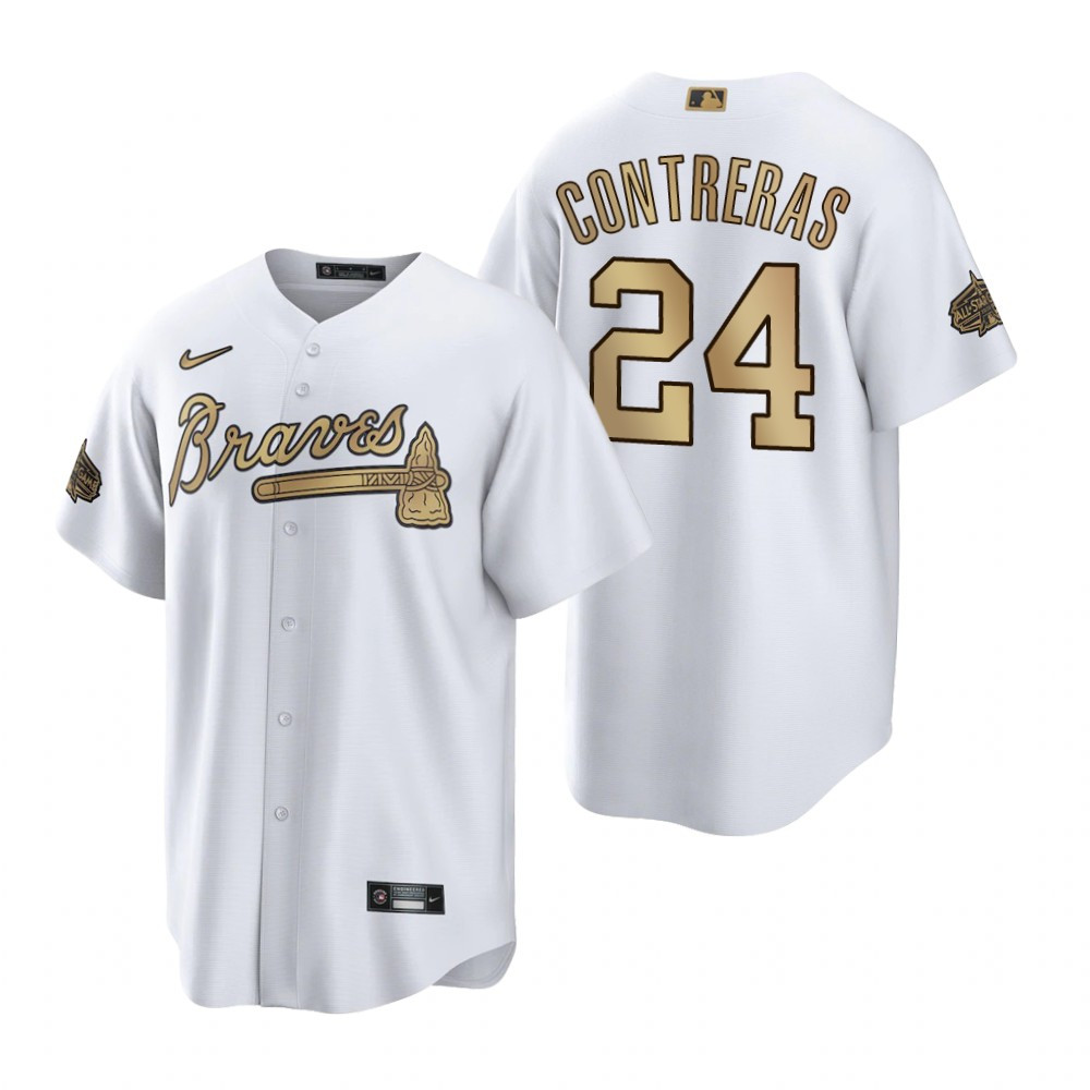 Atlanta Braves Jersey, William Contreras White 2022-23 All-Star Game Jersey