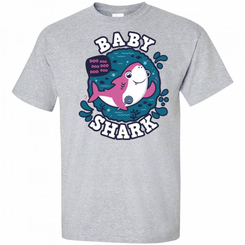 Shark Family trazo – Baby Girl Tall T-Shirt