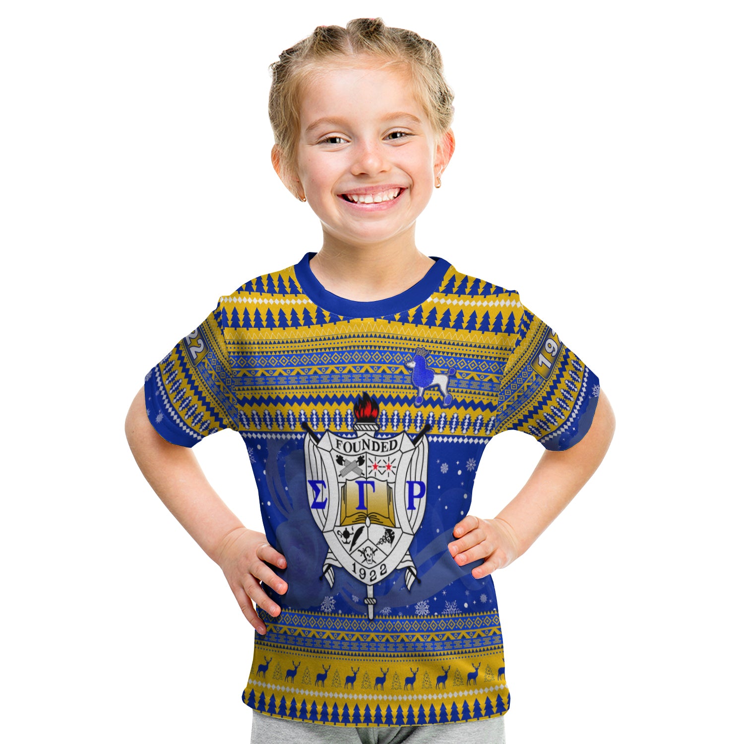 Sigma Gamma Rho Christmas T Shirt Kid African Pattern Lt13