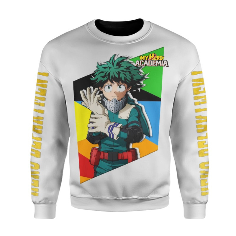 My Hero Academia Izuku Midoriya Ua Academy Deku Bnha Sweatshirt