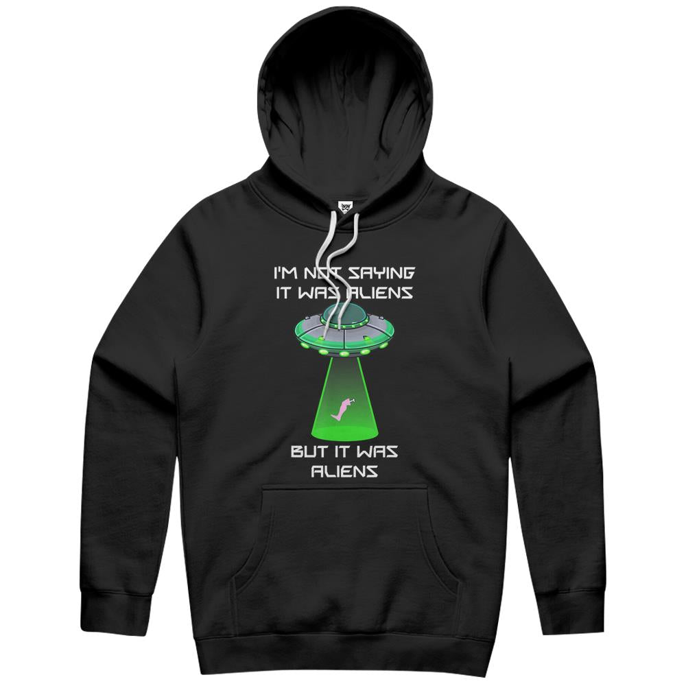 Funny Amputee Leg Foot Amputation Ufo Alien Abduction Joke Hoodie