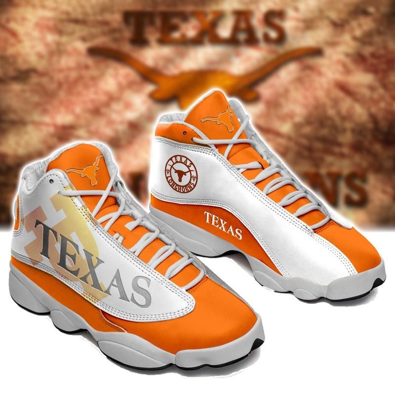 Texas Longhorns Shoes form AIR Jordan 13 Sneakers The University of Texas at Austin-Hao1 JD13 Sneakers Personalized Shoes Design