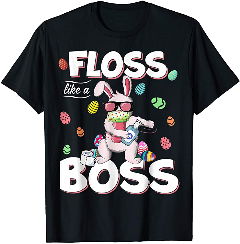 Bunny T-Shirts for Floss Mom Boss Easter Day Tee T-Shirt