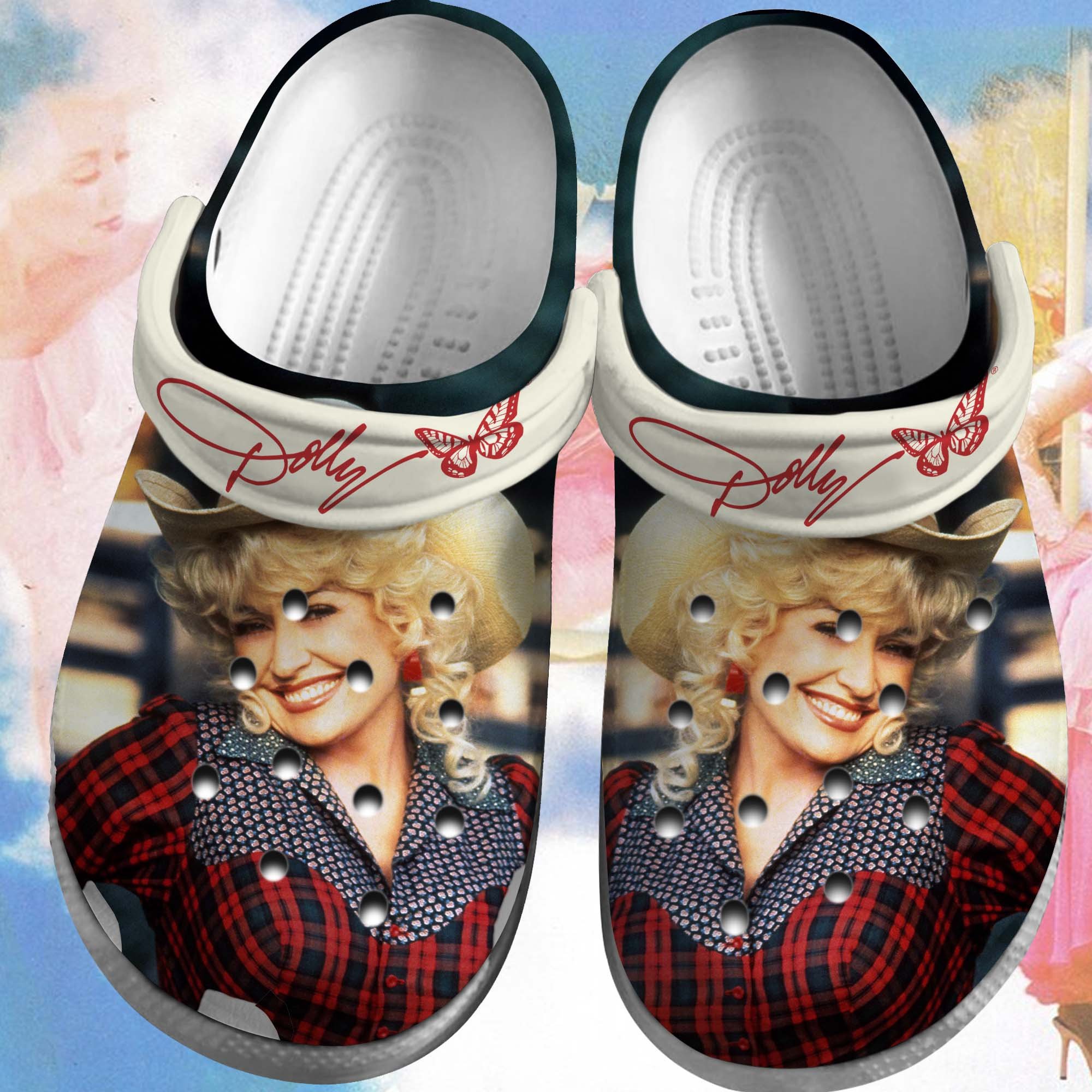 Dolly Parton Music Crocs Crocband Clogs Shoes Comfortable For Men Women and Kids 7