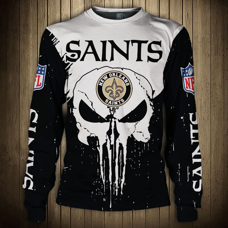 Men’S New Orleans Saints Sweatshirt Punisher On Sale