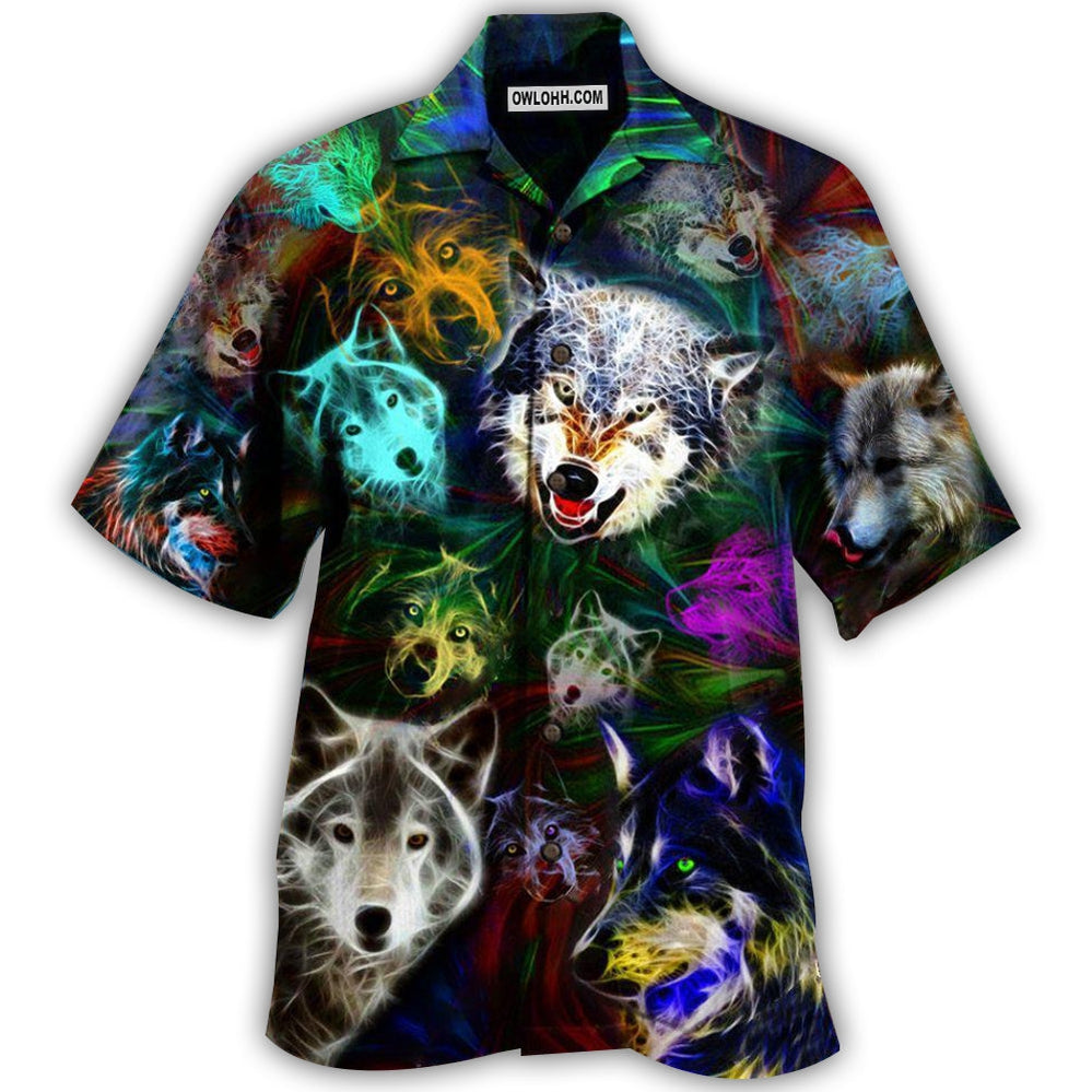 Wolf Brave Wolves – Hawaiian Shirt  – Owl Ohh