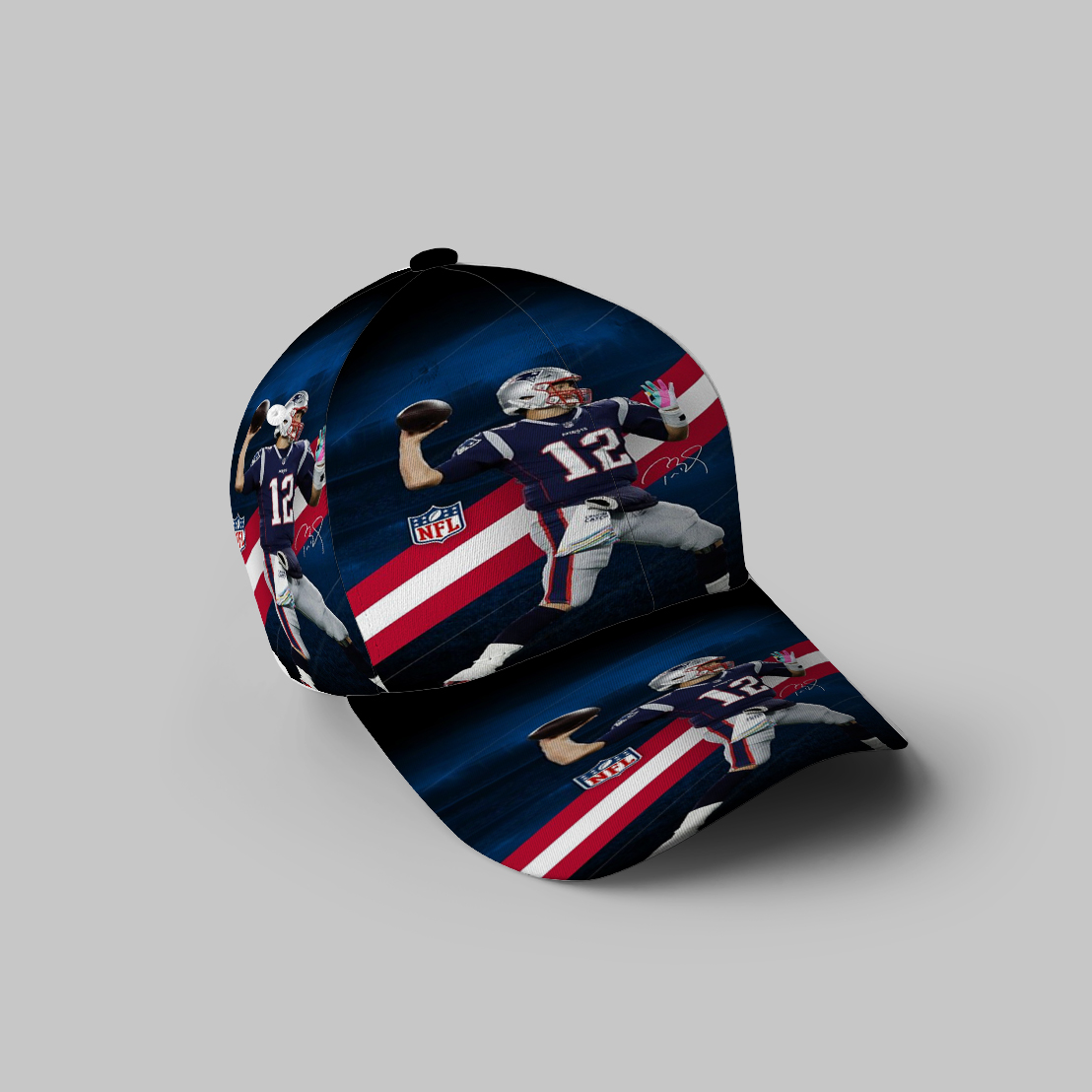 New England Patriots Tom Brady8 3D Printing Baseball Cap Classic Hat