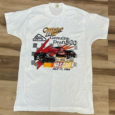 Vintage Screen Stars Nascar Dale Earnhardt T-shirt Miller 500 Winston Cup 1766