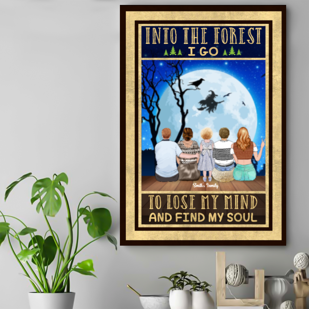 Halloween Camping Night Campsite Personalized Canvas Poster, Customized Camping Partner For Life, Home Is Where We Park It, AZ Custom Live Preview AM07