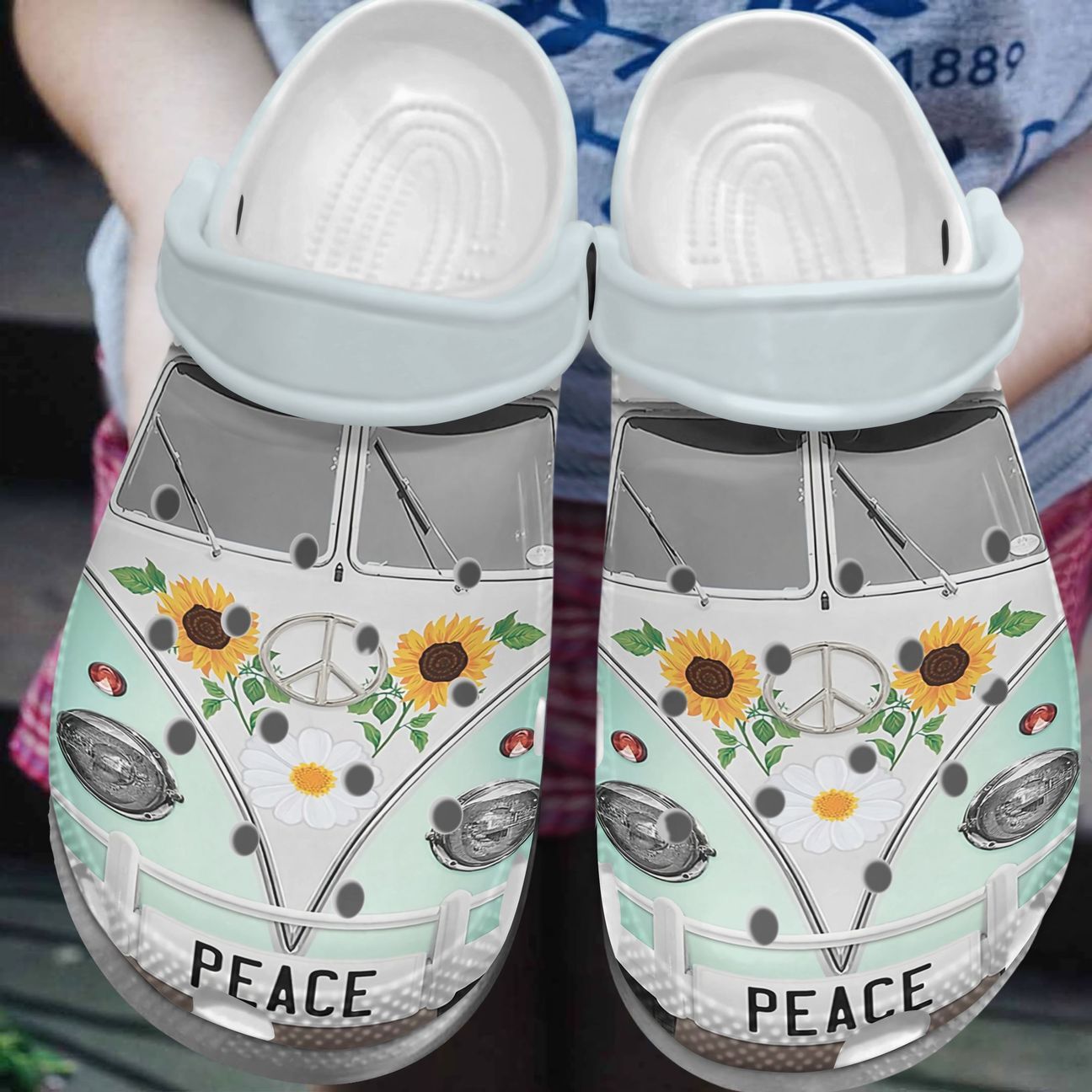 Hippie Personalized Clog, Custom Name, Text, Color, Number Fashion Style For Women, Men, Kid, Print 3D Be Hippie