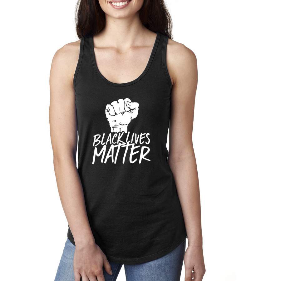 Black Lives Matter History Power Pride Movement Together Pop Culture Ladies Racerback Tank Top