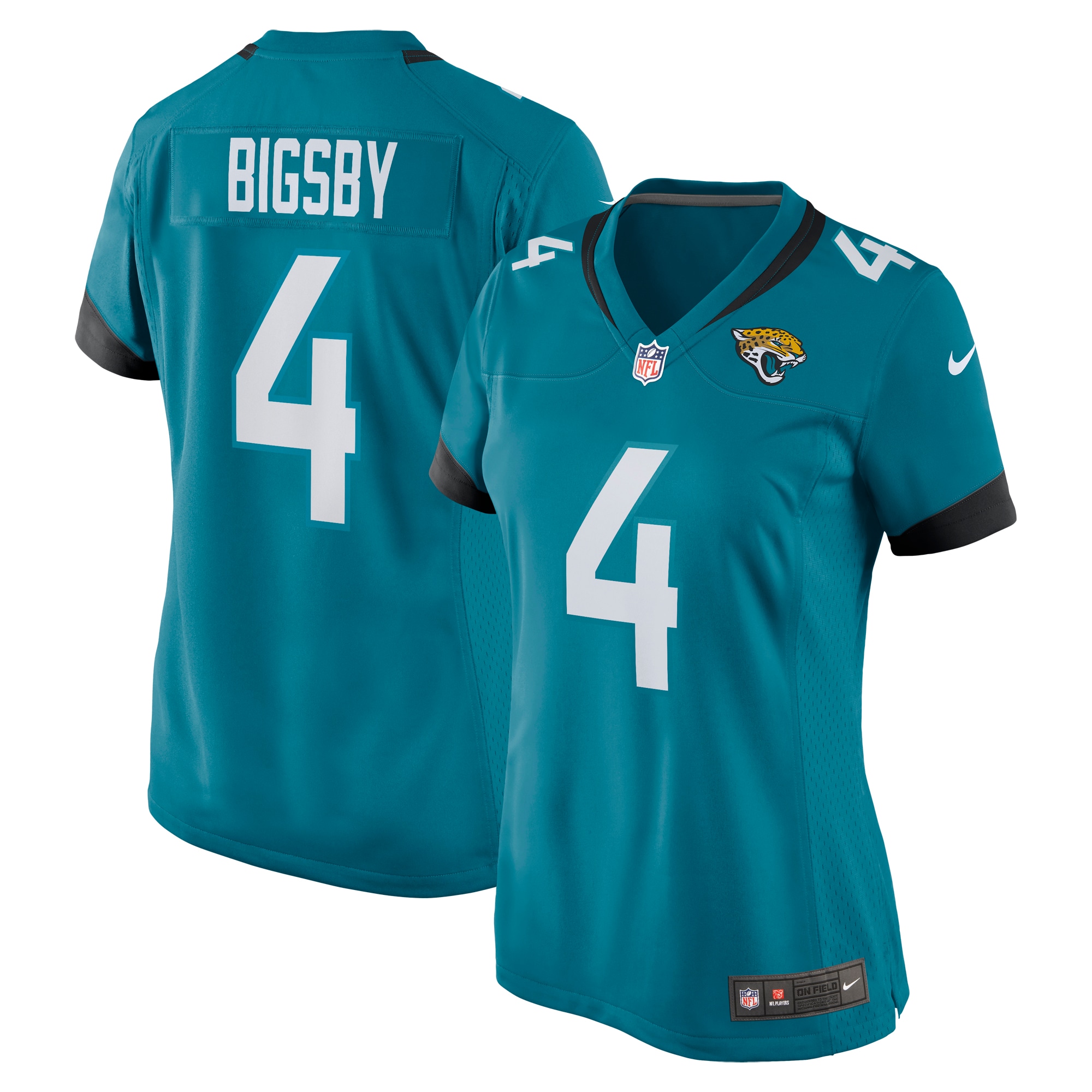 Women’s Jacksonville Jaguars Tank Bigsby Teal Game Jersey