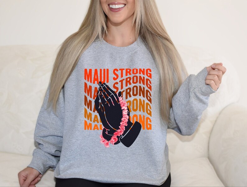 Pray For Maui Sweatshirt, Vintaui Hawaii Shoreline Sweatshirt, Wildfire Relief, Hawaii Fires Sweatshirt, Lahaina Firege Lahaina Banyan Tree Sweatshirt, Mas Sws1799