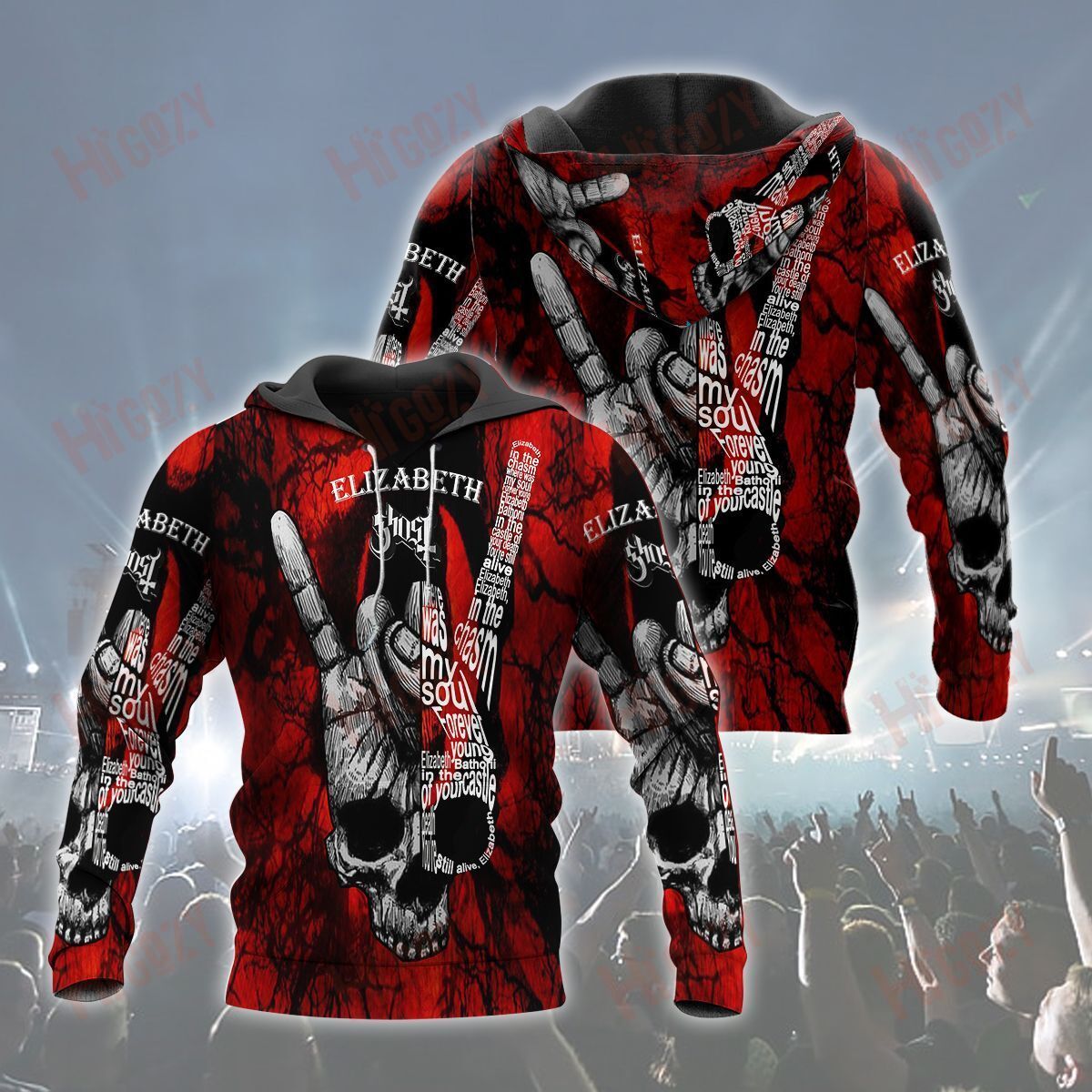 Baeelly™ Ghost Hoodie 3D – Mtg1