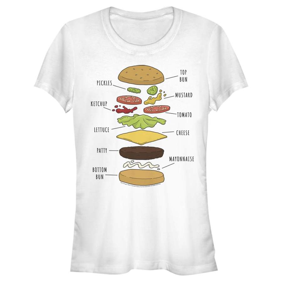 Bob’s Burgers Junior’s Snack Schematics  T Shirt