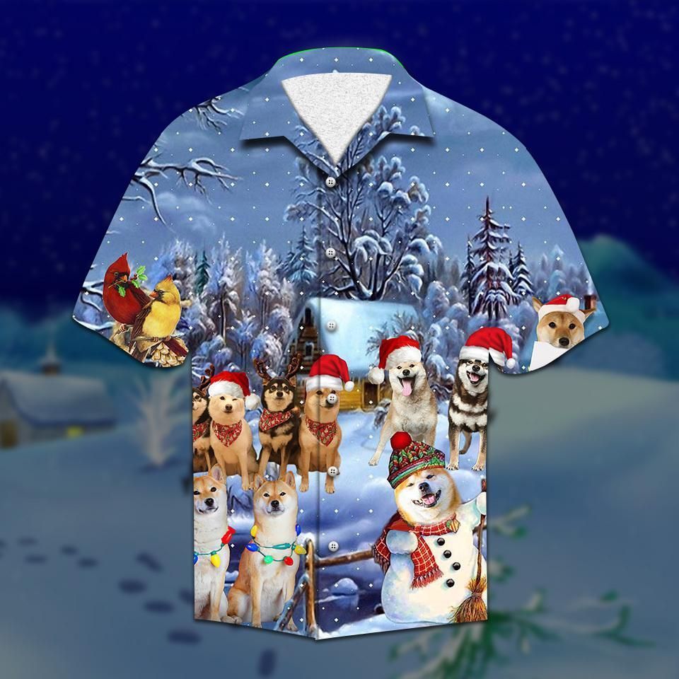 Cover Your Body With Amazing Shiba Christmas Hawaii Shirt Ha53964