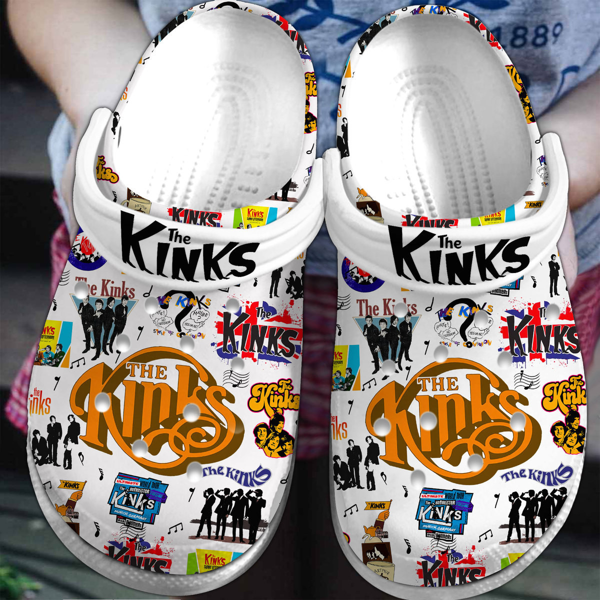 The Kinks Music Crocs Crocband Clogs Shoes Comfortable For Men Women and Kids