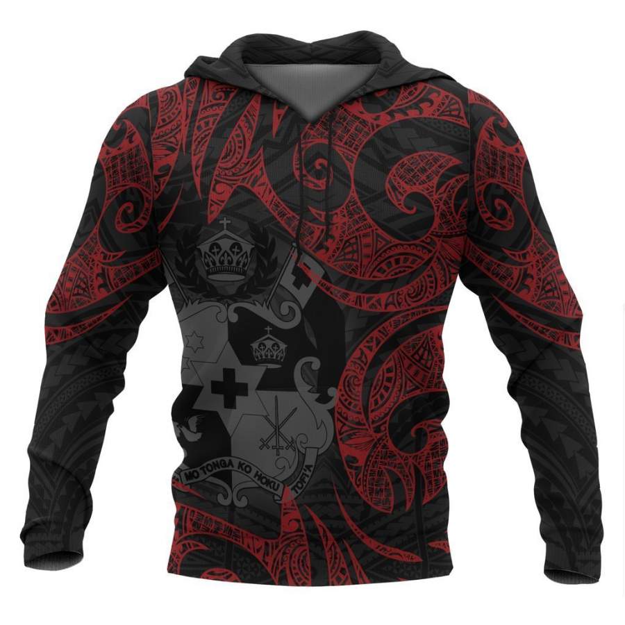 Tonga in My Heart Polynesian Tattoo Style 3D Printed Shirts TT0102