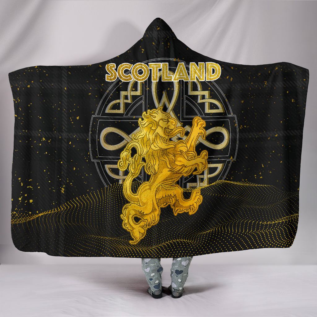 1Stscotland Hooded Blanket – Gold Scottish Lion Special A25